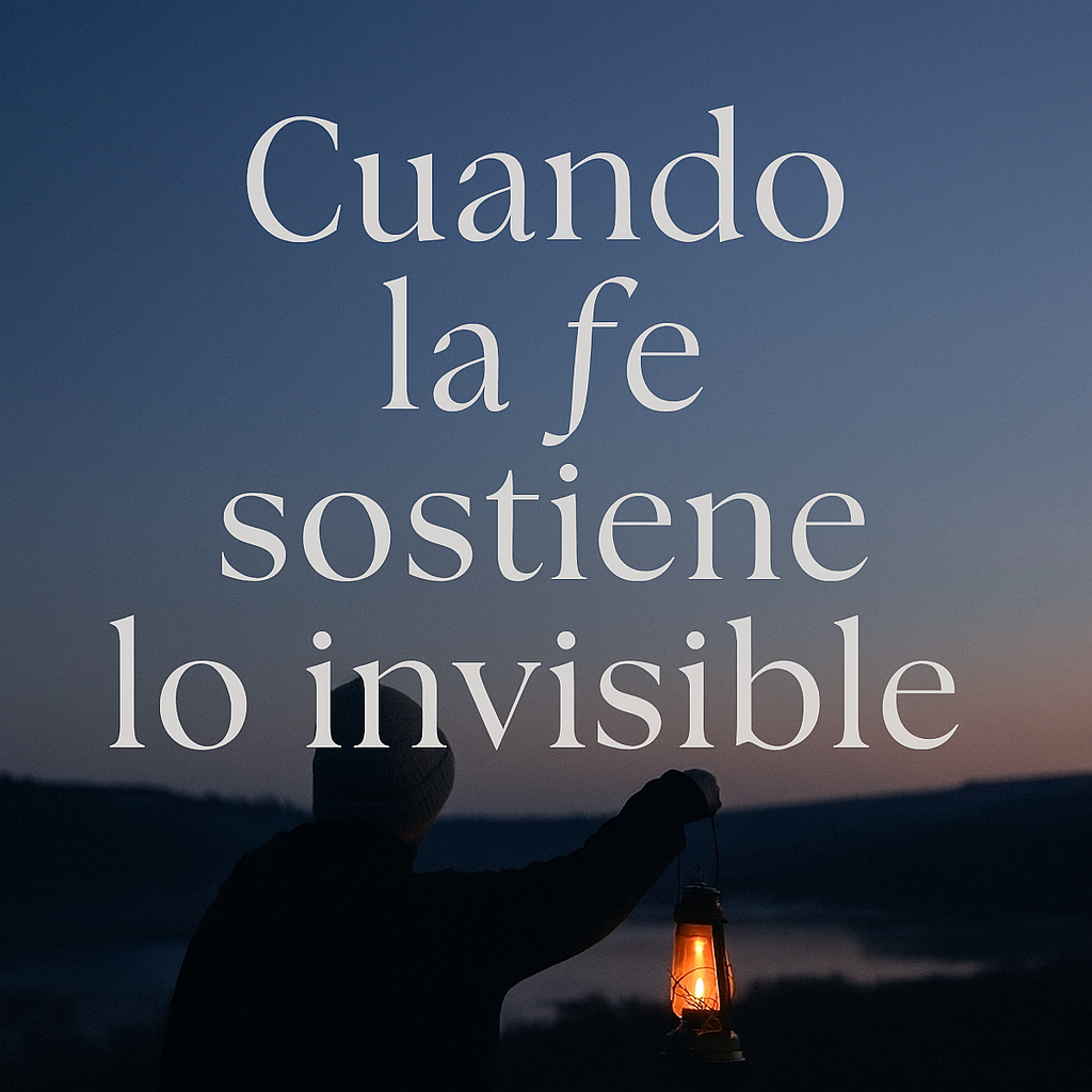 Cuando la fe sostiene lo invisible
